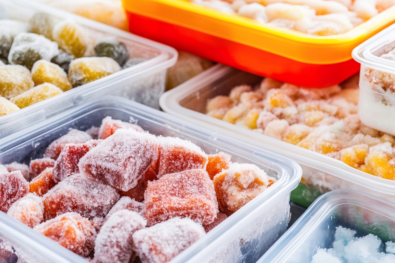 lunch boxes full frozen food national frozen food day out focus background scaled